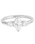 Titanium Engaged Clicker - Clear CZ 1.2mm (16g)