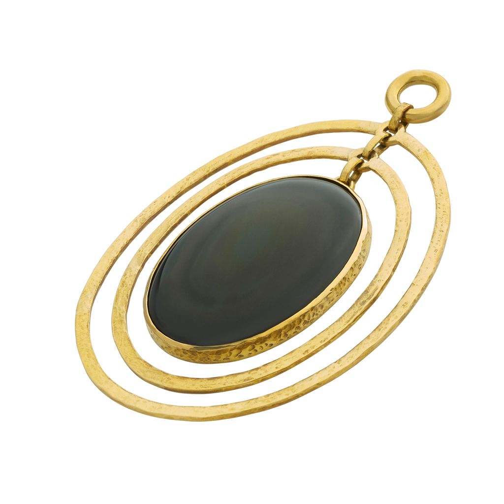 Rainbow Obsidian Oval Movement