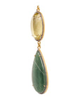 Lemon Quartz & Jade Zircon Pave