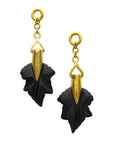 Black Obsidian Maple Leaves