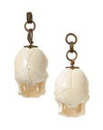 Fossilized Walrus Skull Dangles