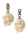 Fossilized Walrus Skull Dangles