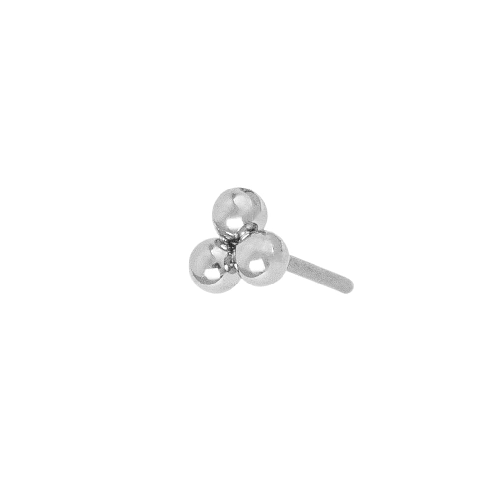 Threadless End Omega Titanium Triple Bead Threadless End (18g/16g) – Jimmy Buddha Designs
