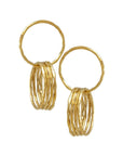 Solid Brass Hammered JUMP Rings 16g