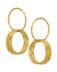 Solid Brass Hammered JUMP Rings 14g