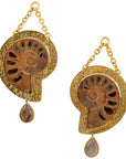 Blonde Ammonites 35-40mm & Rutilated Quartz