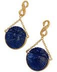 Lapis Disc Dangles