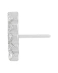 Titanium Micro Curve Threadless End - Clear CZ (18g/16g)