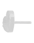 Titanium Razzle Heart Threadless End (18g/16g)