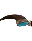 Vintage Turquoise Claw Pendant