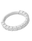 Titanium Tread Clicker - Clear CZ (16g)