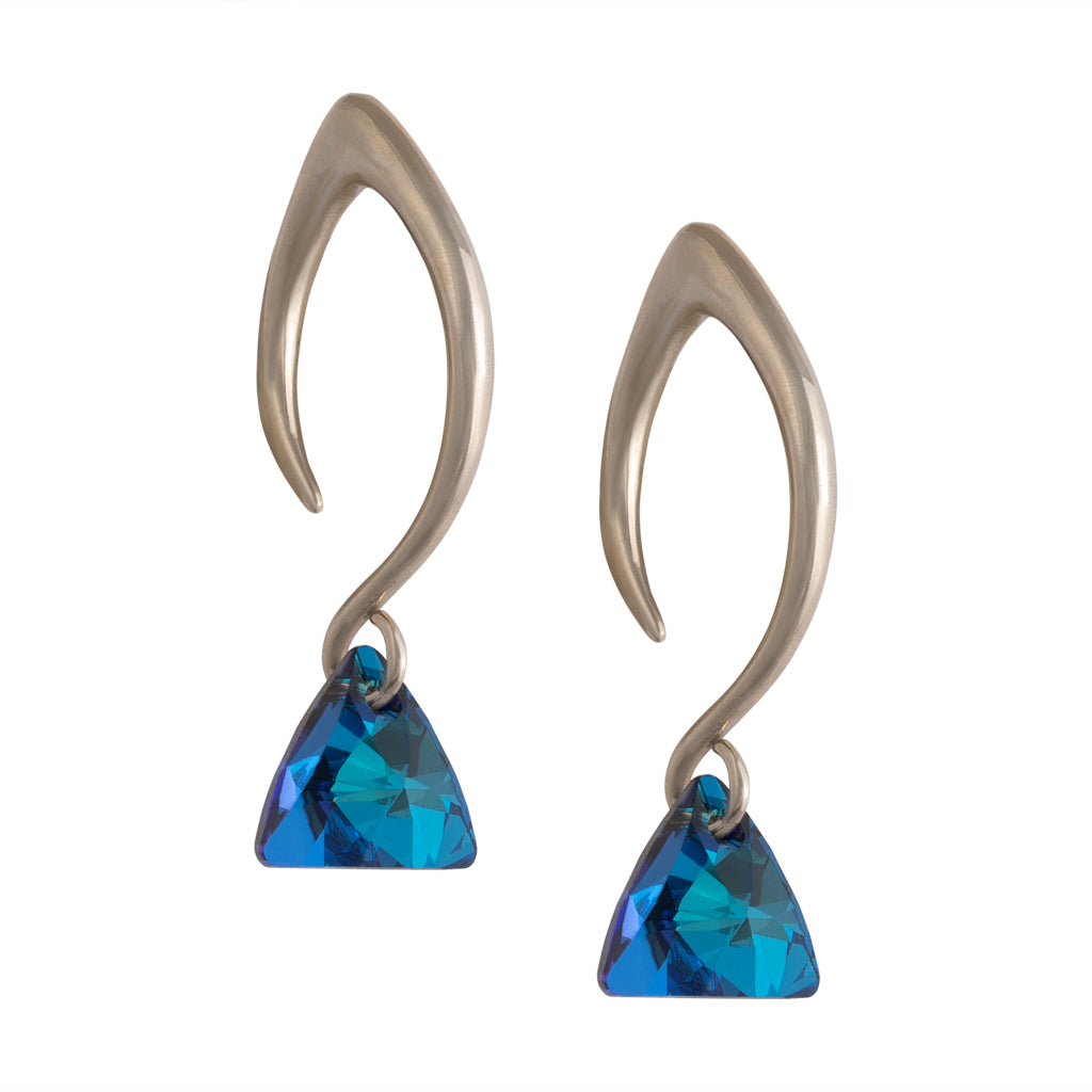 Bermuda Blue Swarovski Triangle
