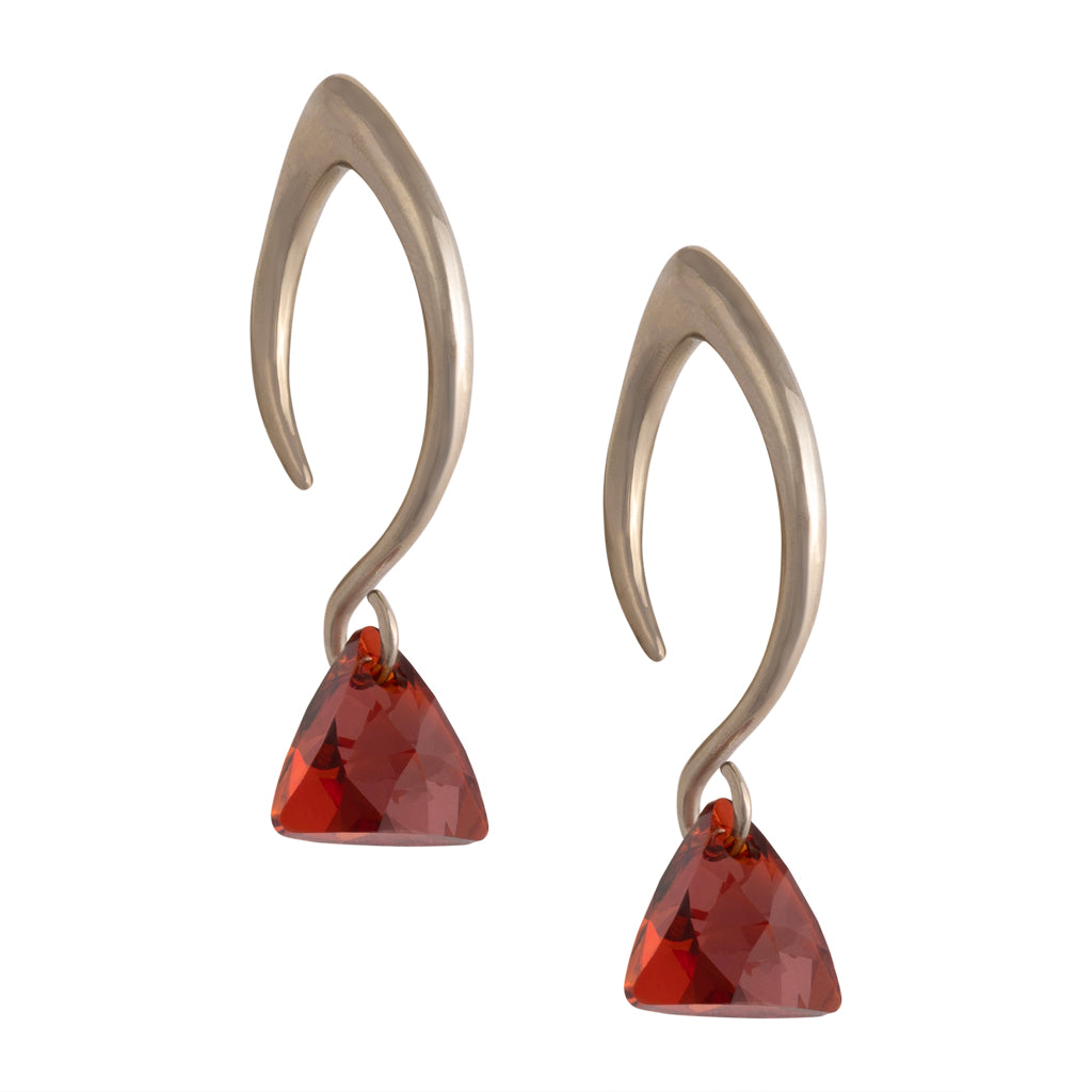 Red Swarovski Triangle