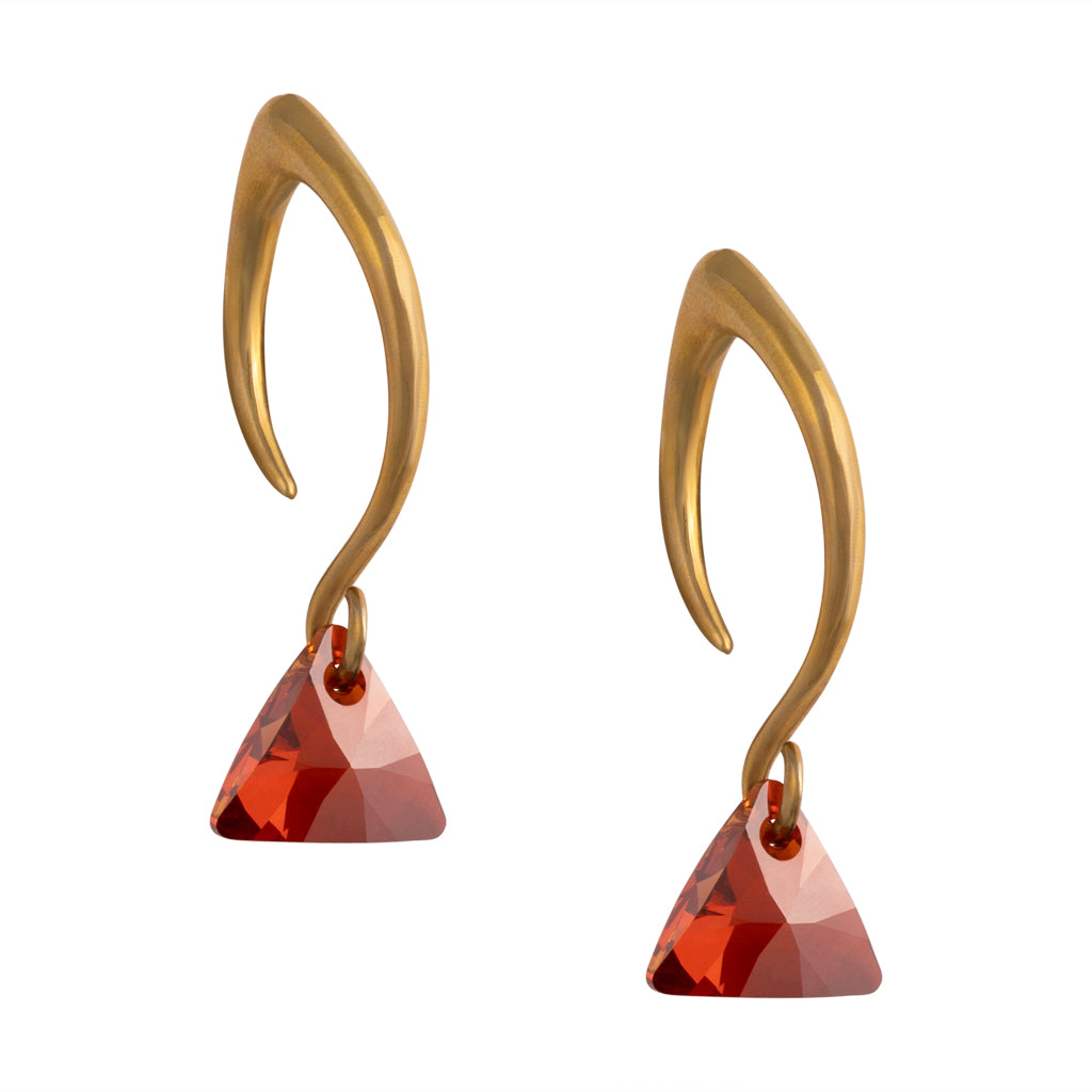 Red Swarovski Triangle