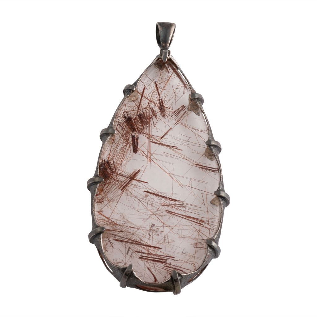 Copper Rutilated Quartz Pendant