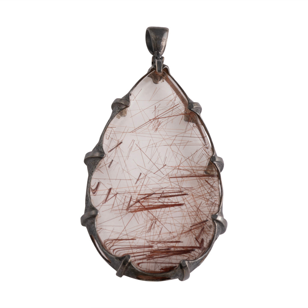 Copper Rutilated Quartz Pendant