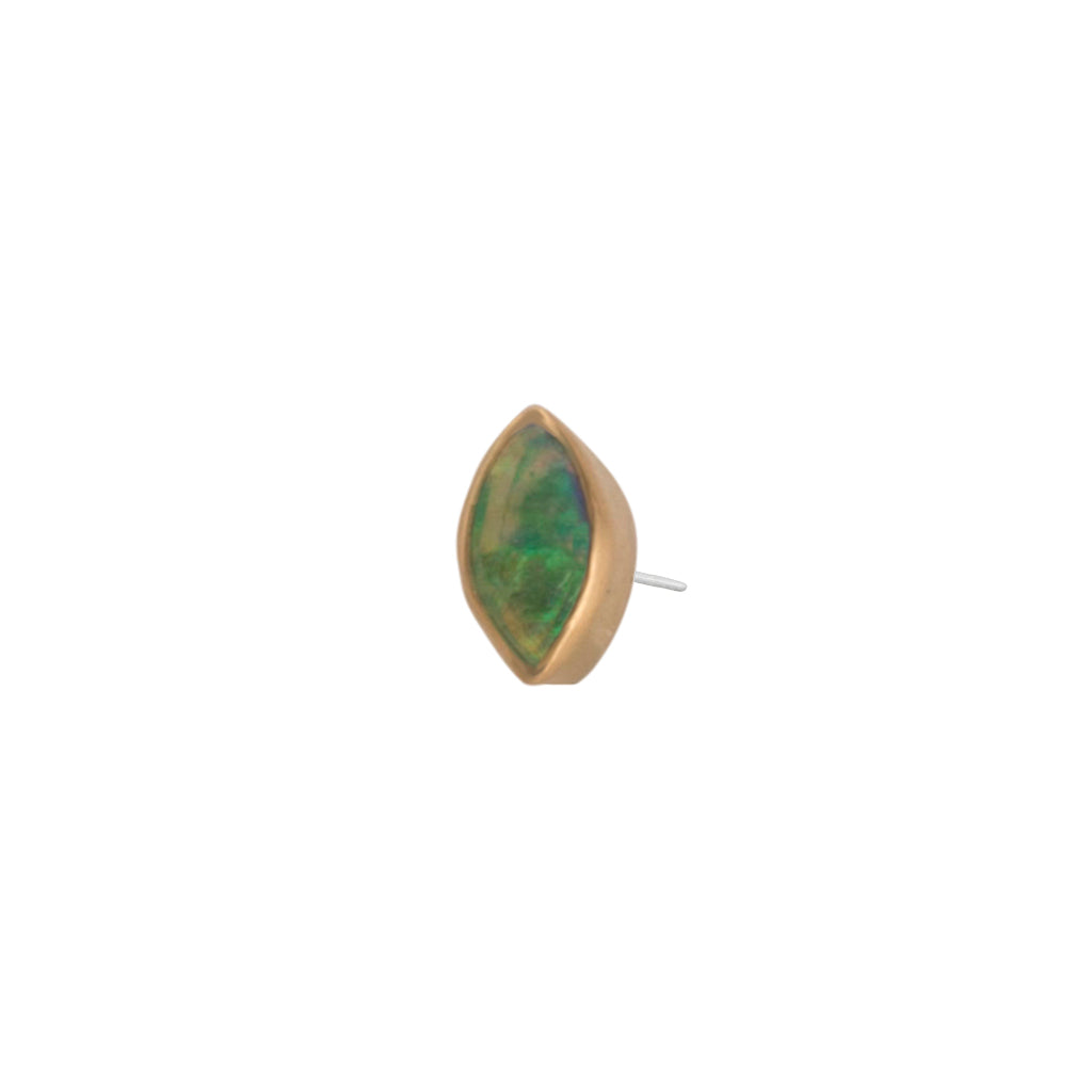 YG Solid 18k Marquise Australian Opal Pin – Jimmy Buddha Designs