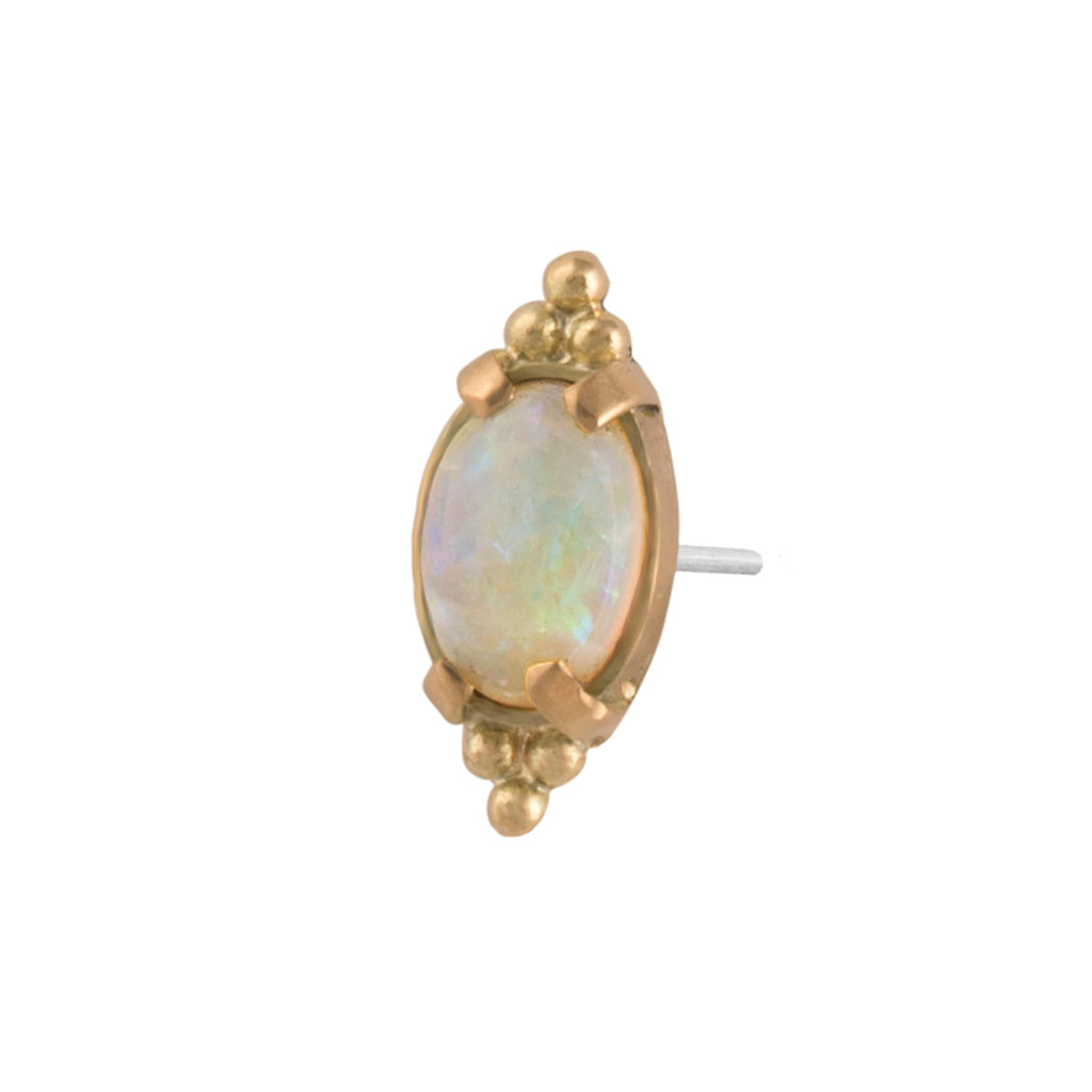 YG Solid 18k Australian Opal Pin – Jimmy Buddha Designs