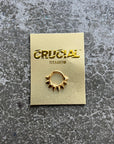 Titanium | Vapor Gold | Stabby Punk Clicker - (16g)