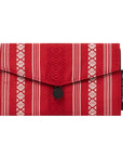 Red & Black Recycled Kimono Jewelry Pouch