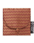 Red Chevron Jewelry Pouch
