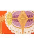 Orange & Purple Butterfly Recycled Kimono Jewelry Pouch