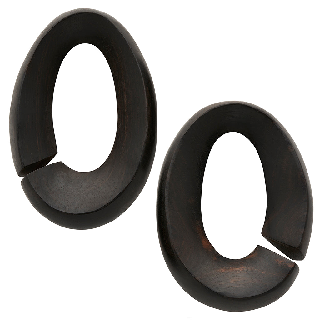 Black Ebony Oval Weights