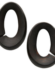 Black Ebony Oval Weights