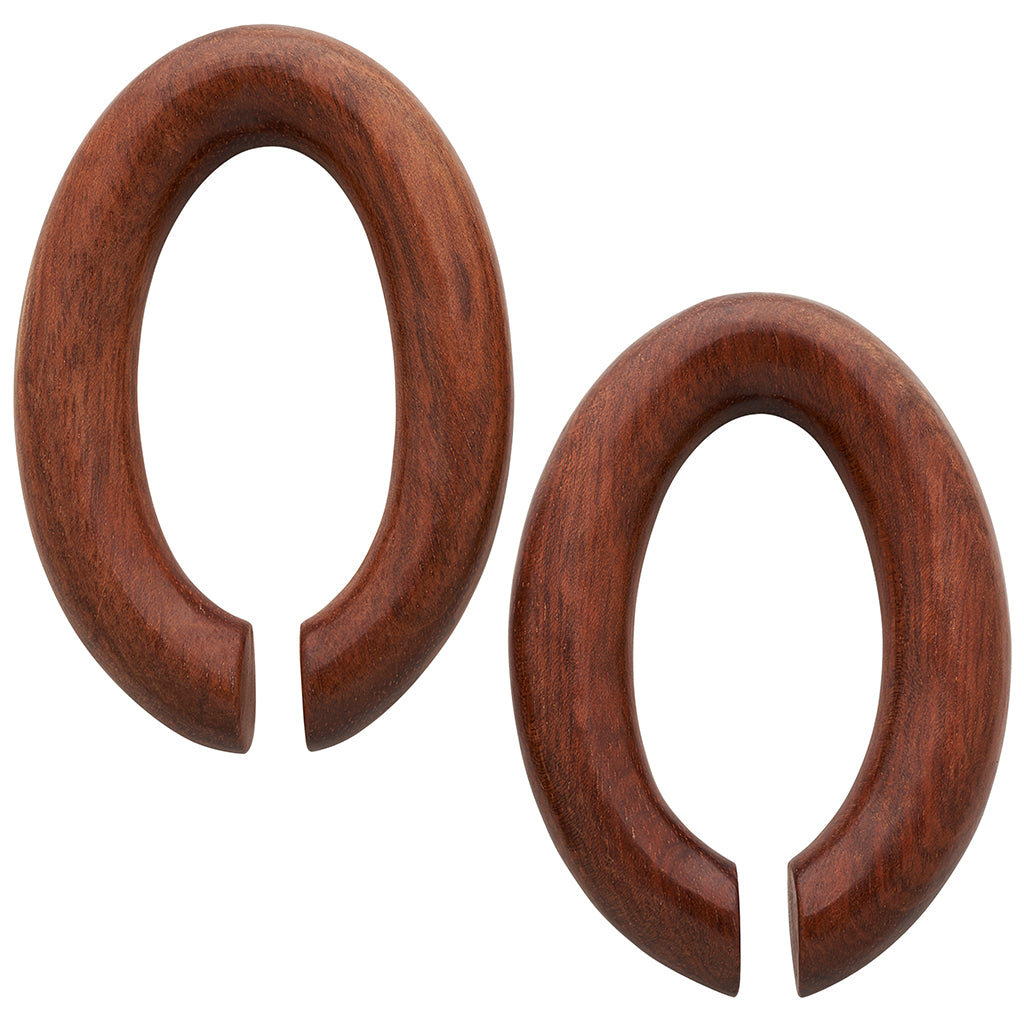 Bloodwood Oval Rings