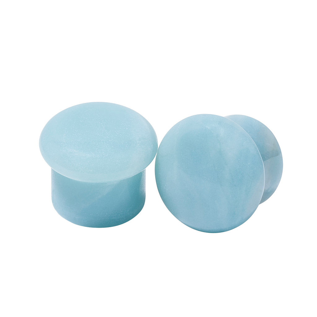 Amazonite Single Flare Plugs – Jimmy Buddha Designs