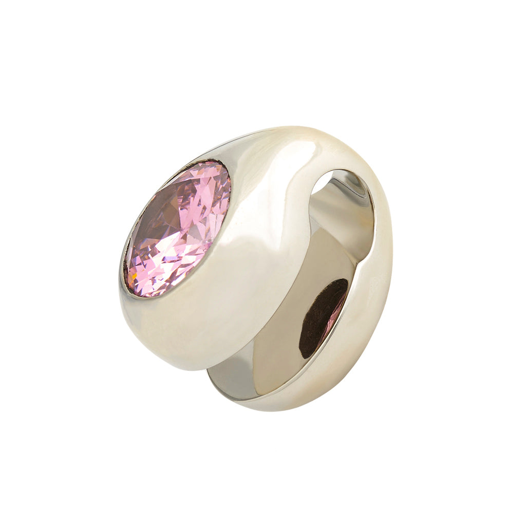 Pink CZ Inlayed Knuckles