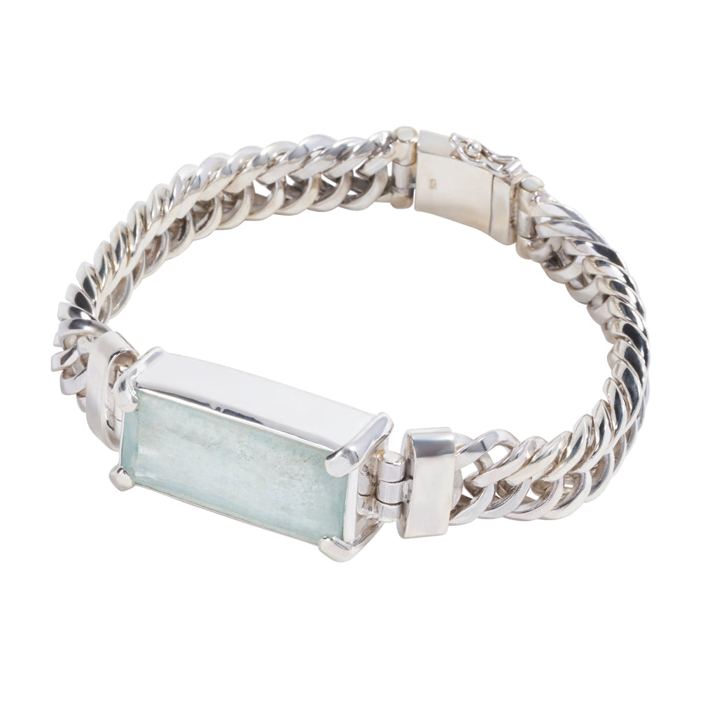 Aquamarine Interlocking Bracelet