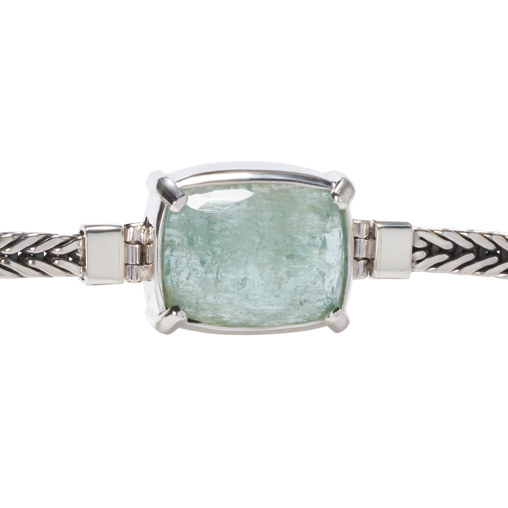 Aquamarine Square Bracelet