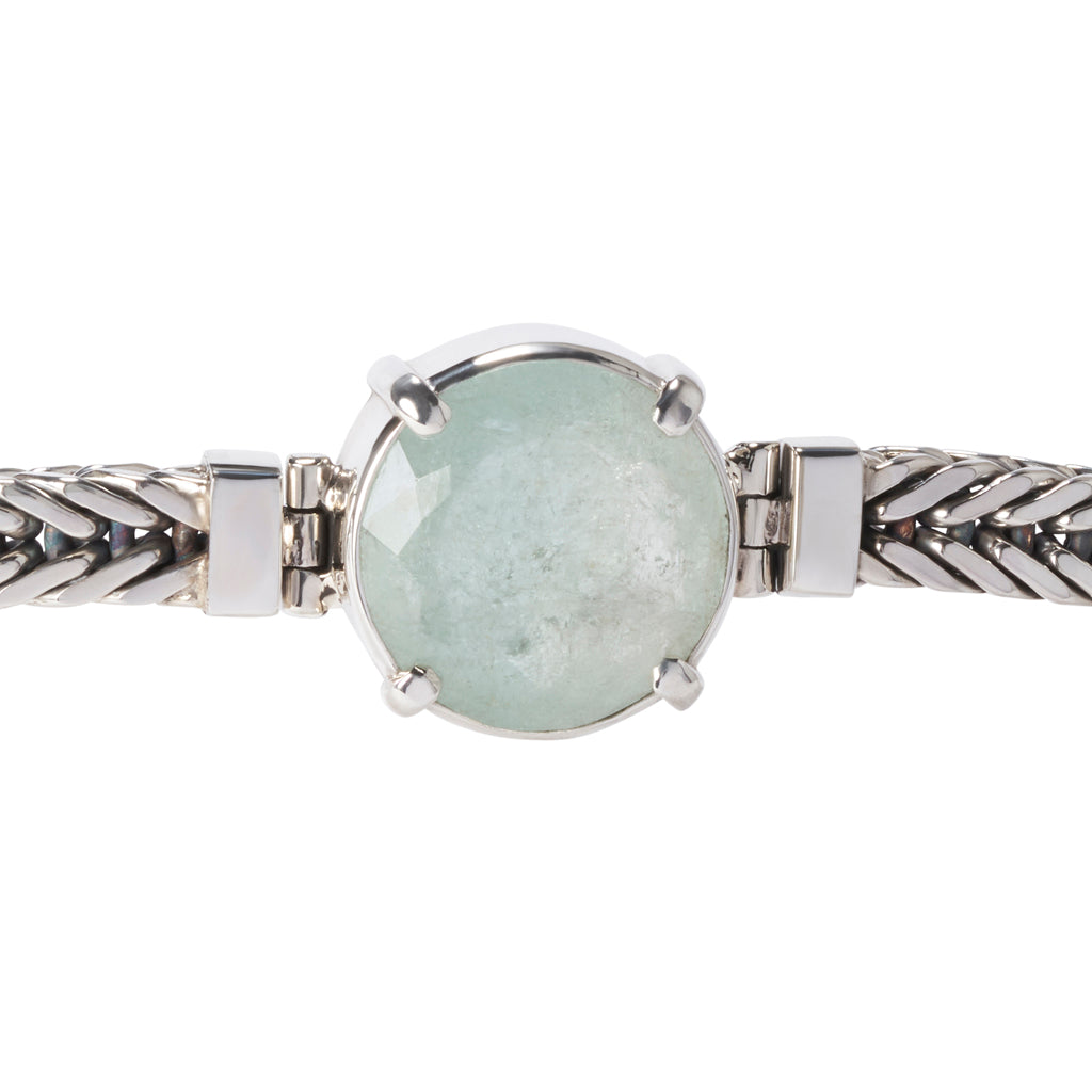 Aquamarine Square Bracelet