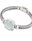 Aquamarine Square Bracelet