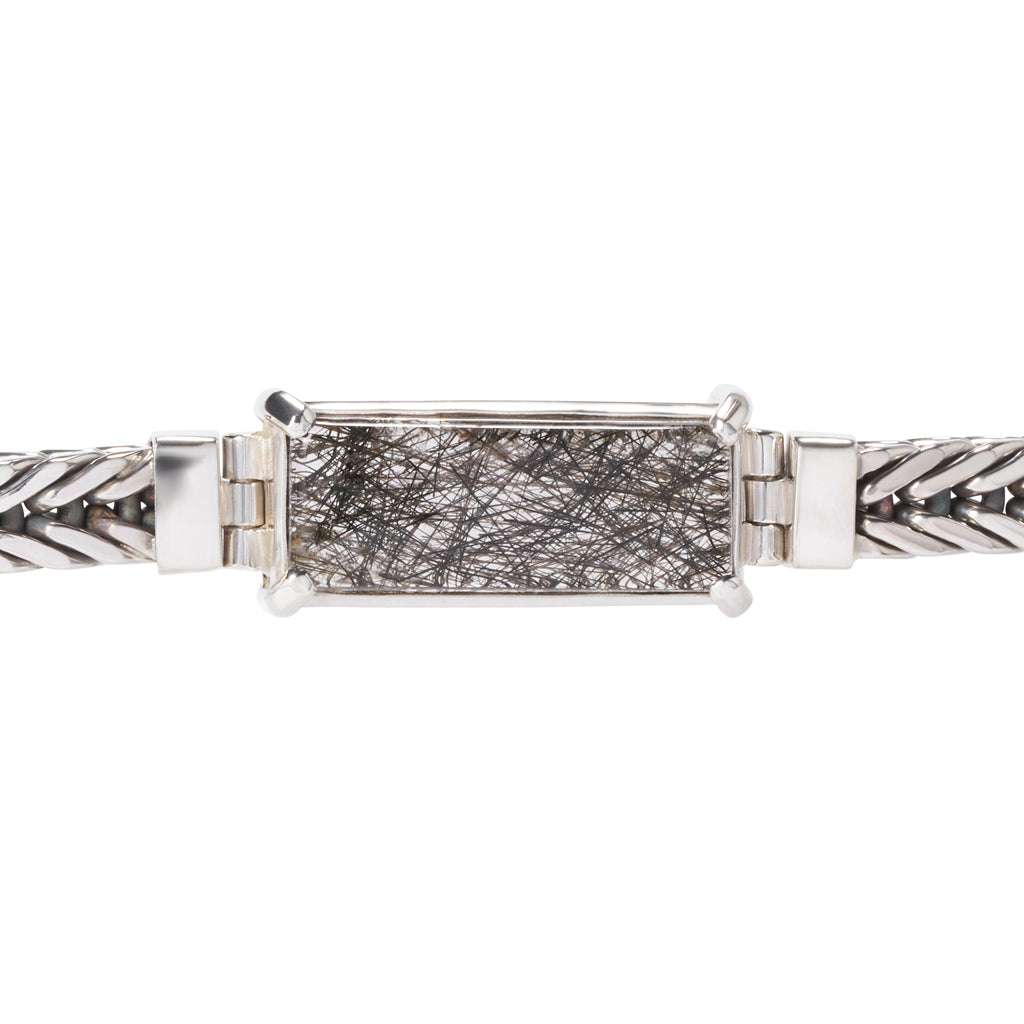 Tourmalated Quartz Square Bracelet