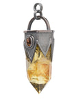 Fire Agate & Citrine Dangles