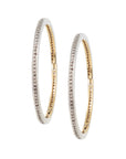Topaz Pave Hoops