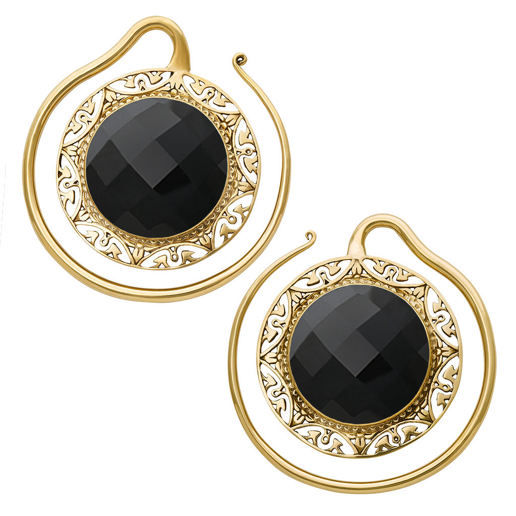 Faceted Black Obsidian Traditional Puju