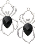 Faceted Black Obsidian Arachnid