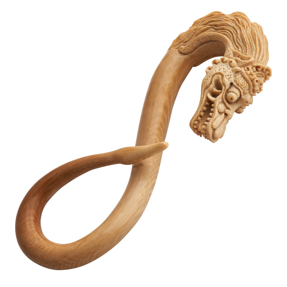 Fossilized Mammoth Dragon Ear Weights